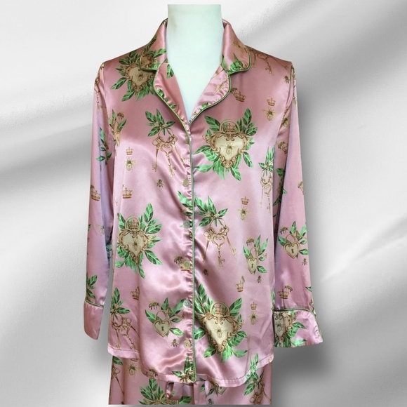 BELLA DESCANSO Biscayne Queen Bee Of Hearts PJ Set - Picture 4 of 16